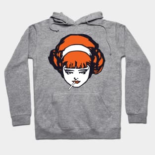 redhead with lollipop and attitude Hoodie